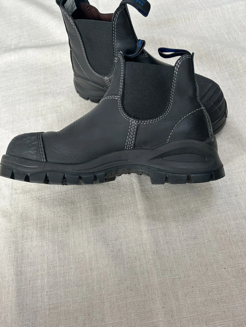 Blundstone #990 Unisex Steel Toe Work Boots Black Chelsea Slip-On - Picture 11 of 15